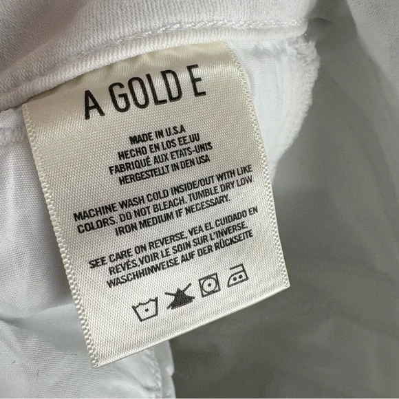 AGOLDE Sophie crop high rise Women's White Jeans - Picture 8 of 10